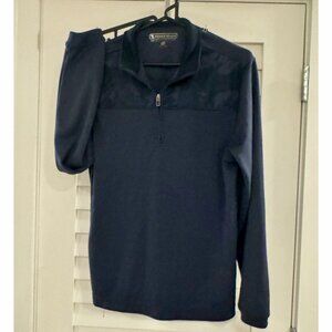 **SALE** Pebble Beach Men's Dry-Luxe 1/4-Zip Pullover (Blue, Size S)